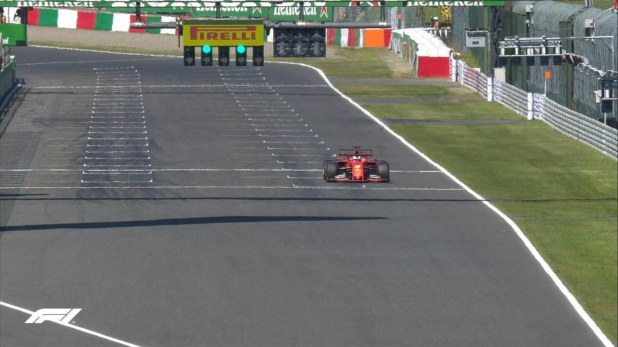 Sebastian Vettel conquista a pole position do GP do Japão de Fórmula 1 - Reprodução/Twitter/F1