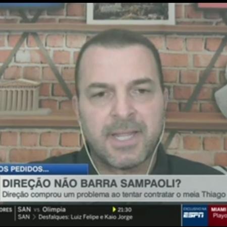 Zé Elias detona Sampaoli por interesse em Thiago Neves - Reprodução/ESPN