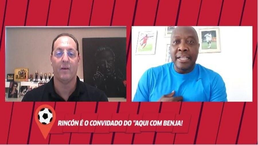 Rincón, ex-Corinthians, concede entrevista a Benjamin Back - Reprodução
