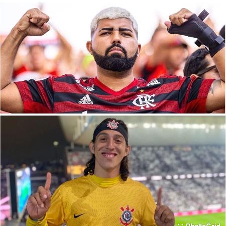 Gabigol da Torcida e Cássio de Piracicaba: duelo de sósias esquenta final entre Flamengo e Corinthians - Reprodução / Instagram