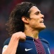 22.abr.2017 - O atracante Cavani comemora seu gol contra o Montpellier neste sábado (22): o PSG venceu por 2 a 0 - Franck Fife/AFP