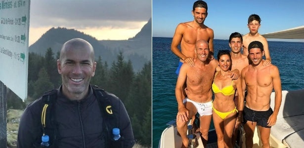 Zidane curte montanhas na França e ilha na Espanha à espera de novo clube - Reprodução/Instagram