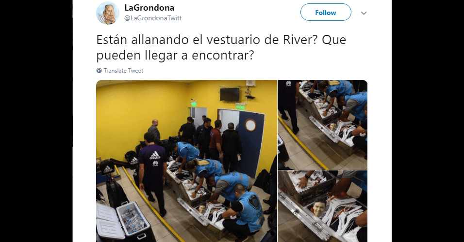 Meme final Libertadores 11/11/2018 - Reprodução/Twitter