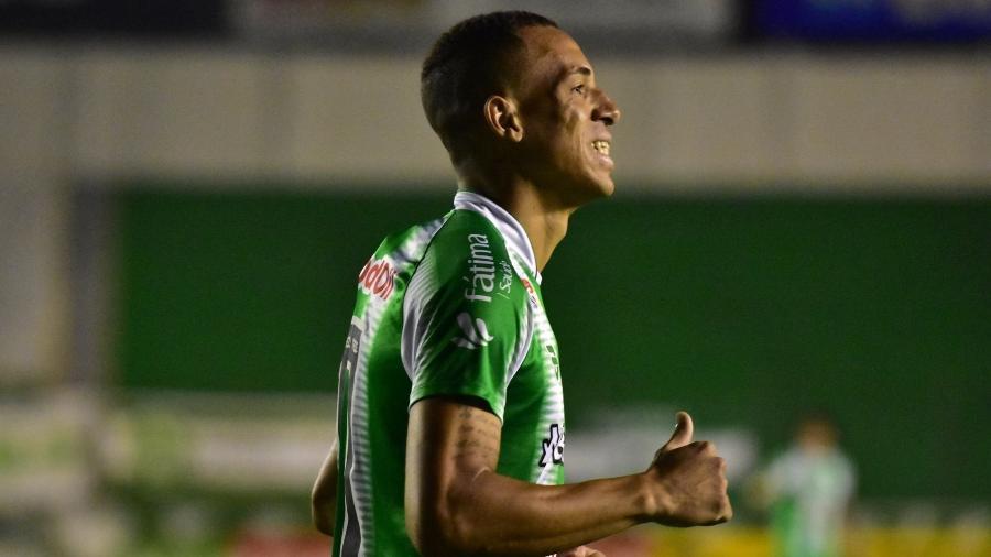 Breno Lopes com a camisa do Juventude; atacante, vendido ao Palmeiras, fez o gol da final da Libertadores 2020 - Reprodução/Twitter