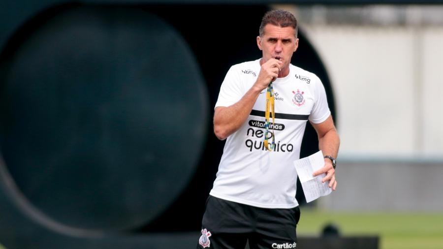 Vagner Mancini comanda treino do Corinthians no CT Joaquim Grava - Rodrigo Coca/Agência Corinthians