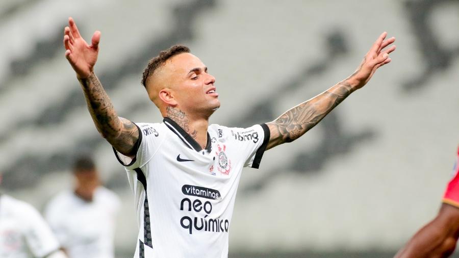 Há um ano, Luan comemora gol do Corinthians contra o Sport Huancayo, pela Sul-Americana - Rodrigo Coca/Agência Corinthians