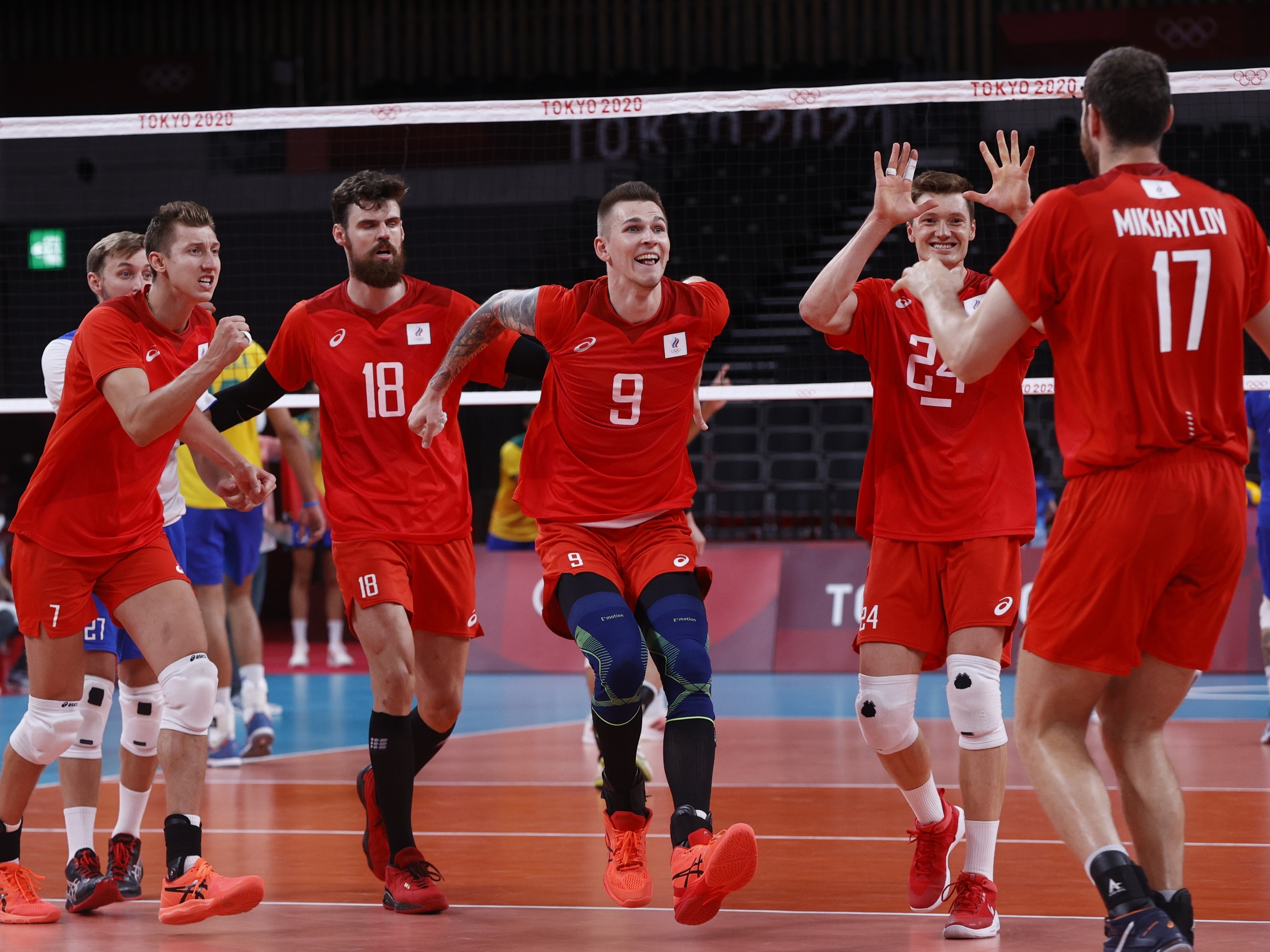 Atual campeão olímpico na quadra no masculino, vôlei russo é