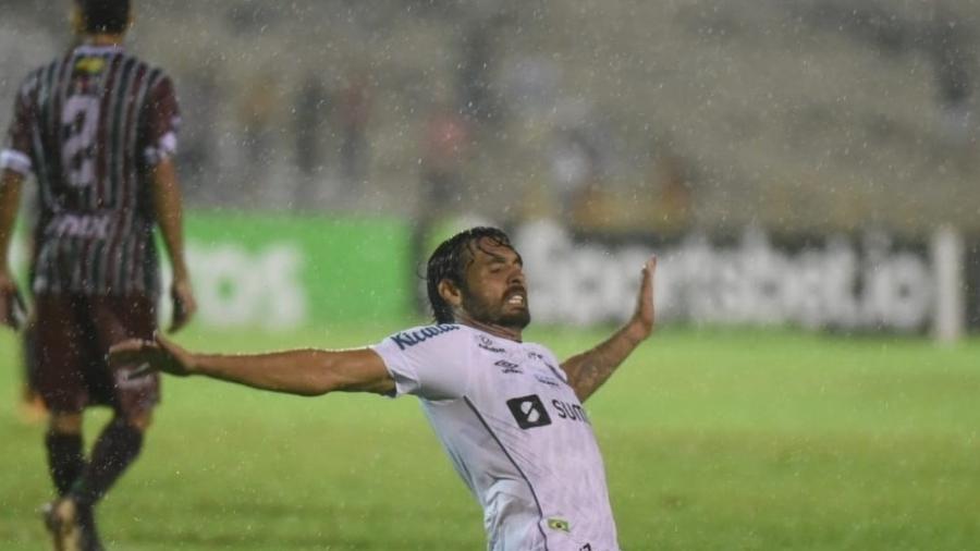 Ricardo Goulart marcou o gol de empate do Santos contra o Fluminense-PI, pela Copa do Brasil - Ivan Storti/Santos