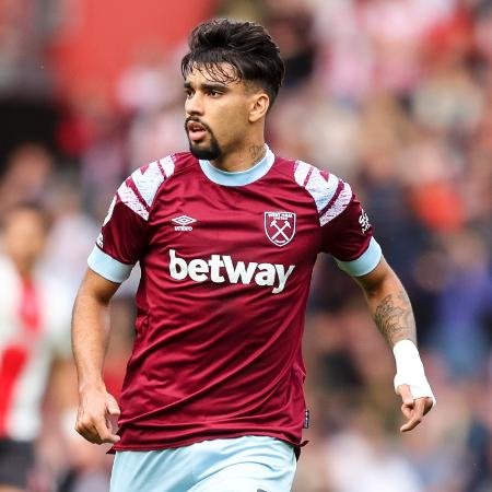 Lucas Paquetá durante partida do West Ham contra o Southampton - Robin Jones/Getty Images