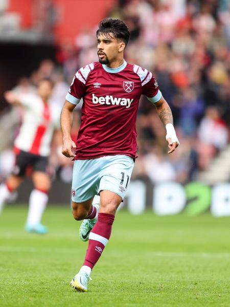 Lucas Paquetá durante partida do West Ham contra o Southampton