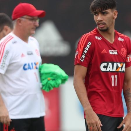 Lucas Paquetá foi comandado por Dorival Júnior, no Flamengo, em 2018 - Gilvan de Souza / Flamengo