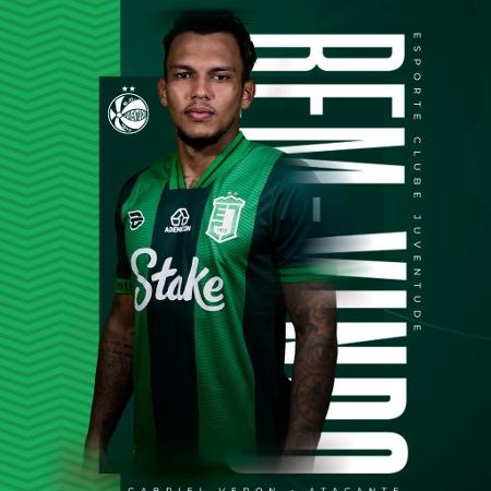 Gabriel Verón foi anunciado como novo jogador do Juventude Gabriel Verón foi anunciado como novo jogador do Juventude