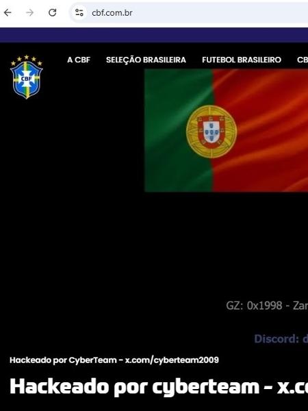 Site da CBF foi hackeado Site da CBF foi hackeado