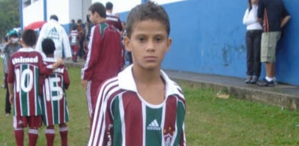 Hoje titular da equipe principal, Mascarenhas é cria da escolinha oficial do Fluminense  - Arquivo pessoal