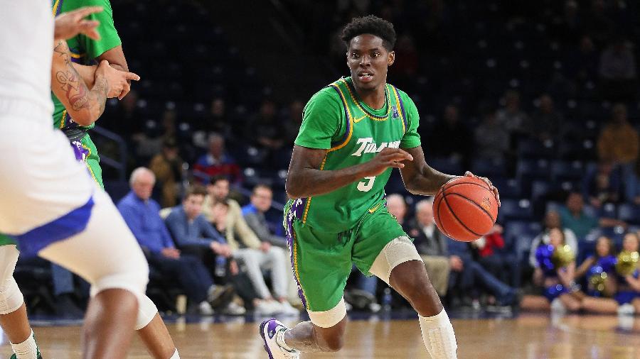 Teshaun Hightower em jogo pelo Tulane Green Wave na temporada 2019-20 - Icon Sportswire/Icon Sportswire via Getty Images