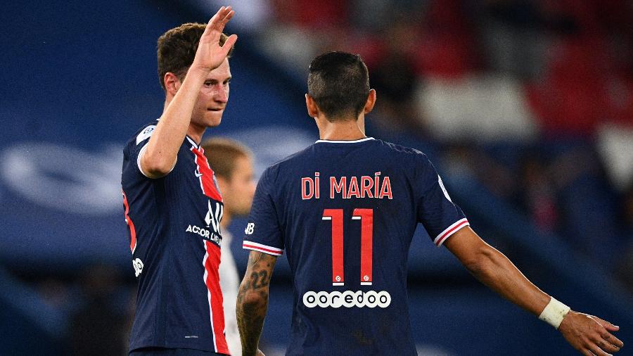Draxler comemora gol do PSG contra o Metz - FRANCK FIFE / AFP