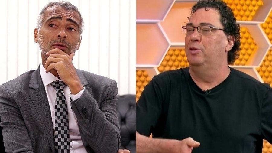 Romário fez uma crítica a Walter Casagrnade, ex-comentarista da Globo  - Montagem/UOL