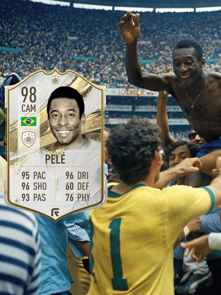 FIFA 23 escolhe Pelé da Copa de 70 como melhor carta do jogo