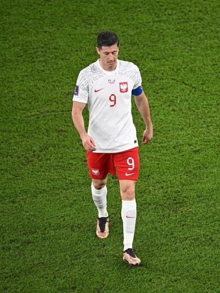 O atacante Lewandowski na Copa do Mundo de 2022 - Stuart Franklin/Getty