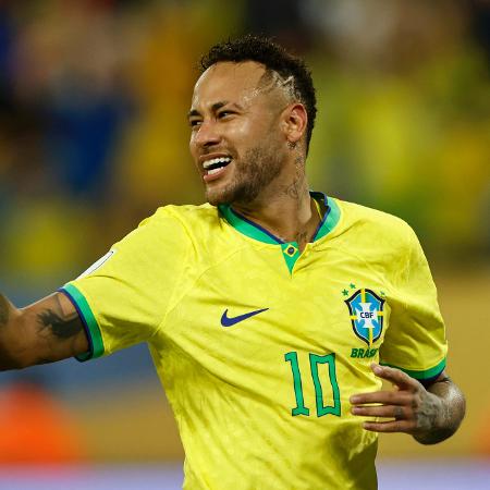 Neymar durante o jogo do Brasil contra a Venzuela, pelas Eliminatórias