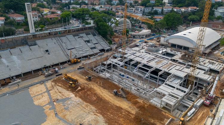 Detalhes das obras do estádio do Pacaembu