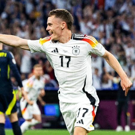 Wirtz comemora gol marcado pela Alemanha contra a Escócia em jogo válido pela Eurocopa - Craig Williamson/SNS Group via Getty Images