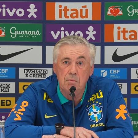 Carlo Ancelotti, técnico da seleção brasileira