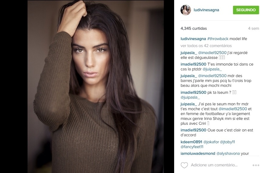 Ludivine Sagna, mulher do lateral Bacary Sagna - Reprodução/Instagram