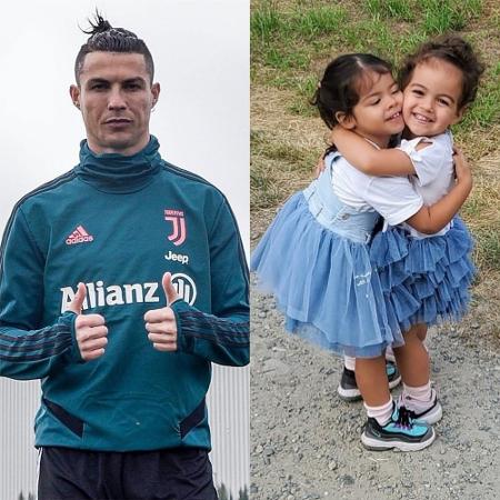 Cristiano Ronaldo, Alana e Eva  - Reprodução / Instagram