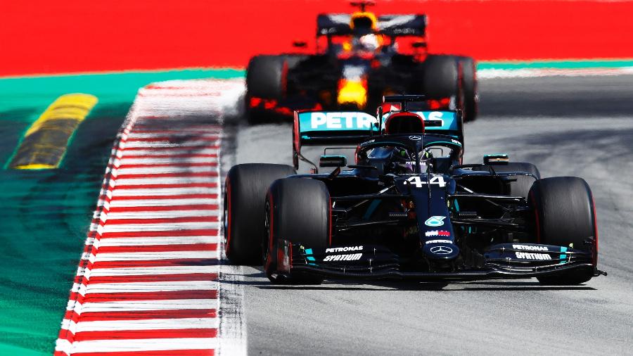 Lewis Hamilton e Max Verstappen foram os dois primeiros no GP da Espanha - Pool/2020 Pool