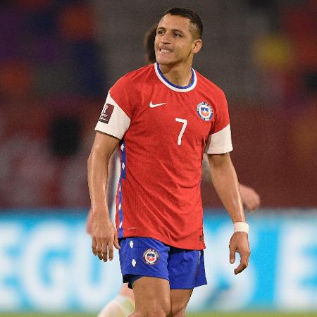 Alexis Sanchez, durante a partida entre Chile e Argentina