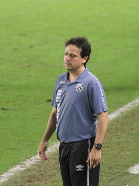 Fernando Diniz orienta os jogadores ao longo da partida, contra o Atlético-MG - Fernanda Luz/AGIF