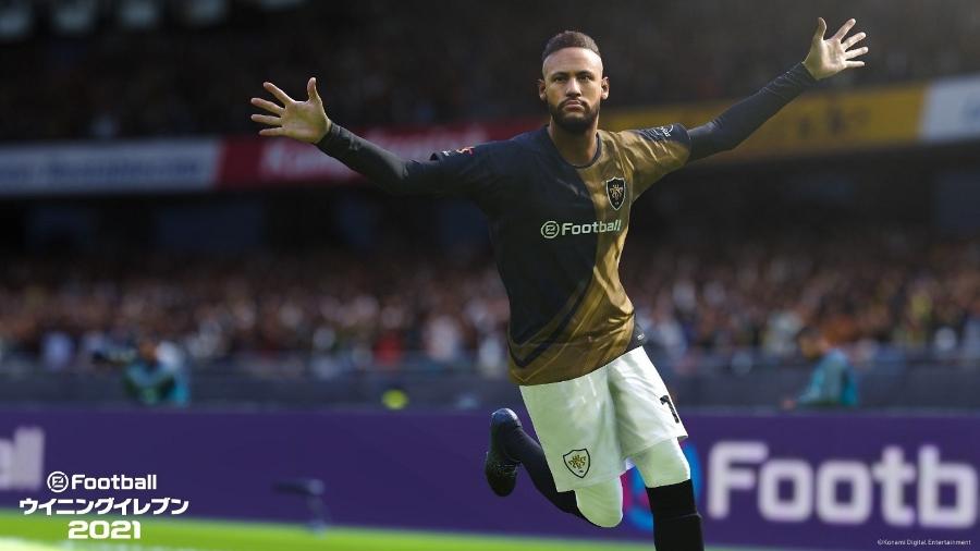 Neymar é embaixador do PES 2022, jogo da Konami que será disponibilizado de forma gratuita - Divulgação