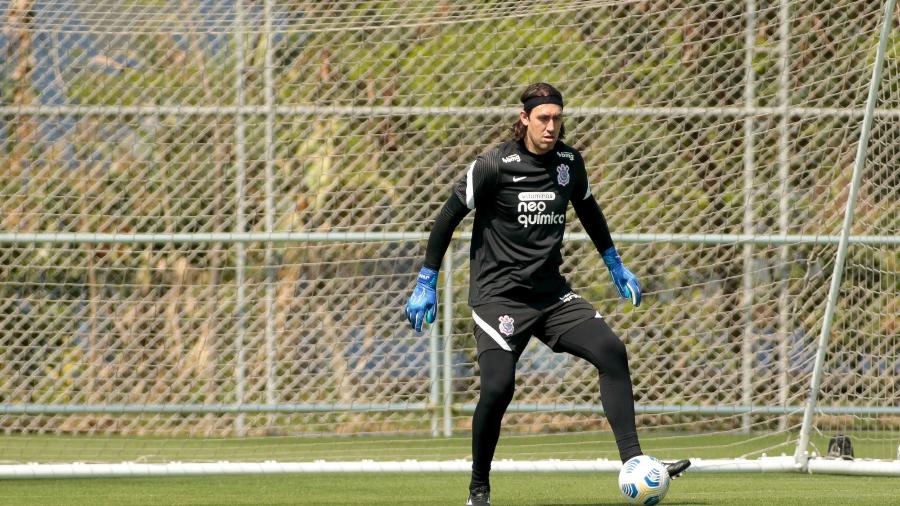 Cássio participa de treino do Corinthians - Rodrigo Coca/Ag. Corinthians