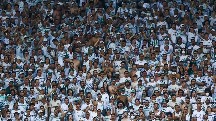 Torcida do Palmeiras presente no Allianz Parque no clássico contra o São Paulo - Marcello Zambrana/AGIF - Marcello Zambrana/AGIF