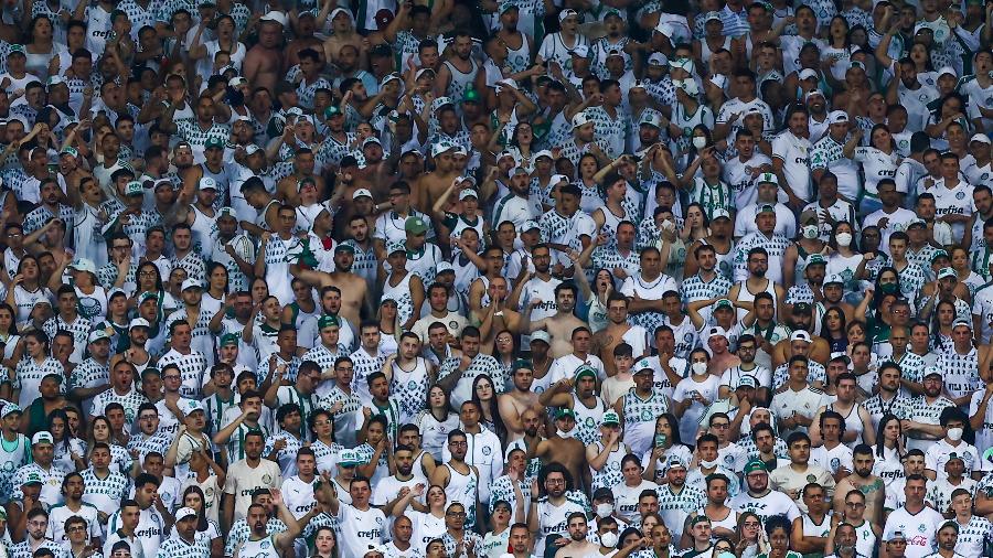 Torcida do Palmeiras presente no Allianz Parque no clássico contra o São Paulo - Marcello Zambrana/AGIF