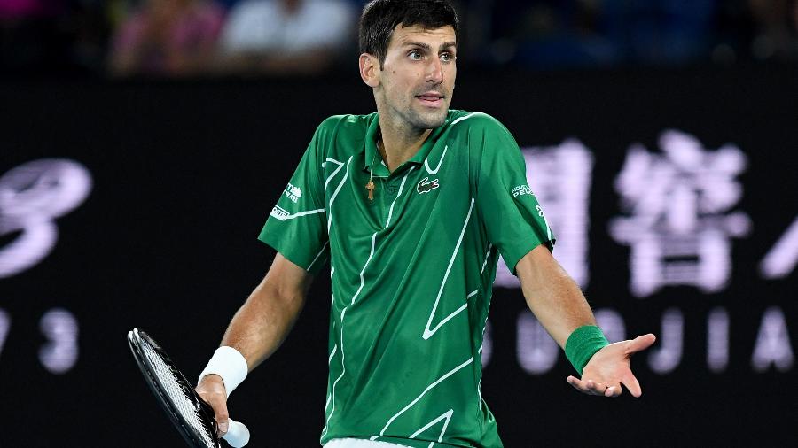 Novak Djokovic no Australian Open de 2020 - Getty Images