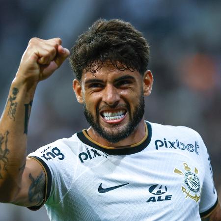 Yuri Alberto celebra gol do Corinthians contra o Água Santa em jogo do Campeonato Paulista - Marcello Zambrana/AGIF