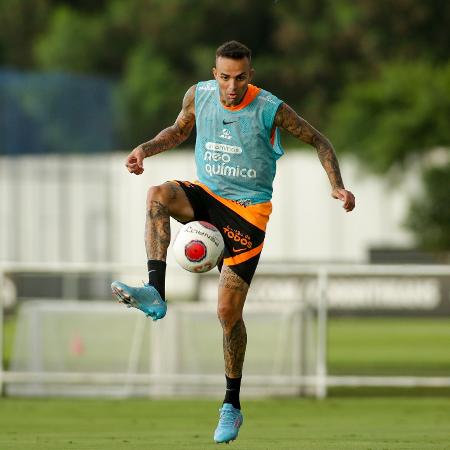 Luan, meio-campista do Corinthians, durante treino no CT em março de 2022 - Rodrigo Coca/Agência Corinthians