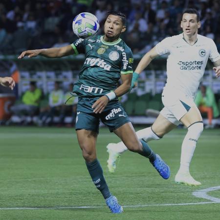 Rony, do Palmeiras, no jogo contra o Goiás, pelo Campeonato Brasileiro