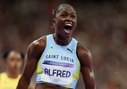 Julien Alfred vence 100m e conquista 1ª medalha da história de Santa Lúcia - Cameron Spencer/Getty Images