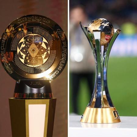 Troféus do Super Mundial de Clubes e do Intercontinental - Montagem UOL