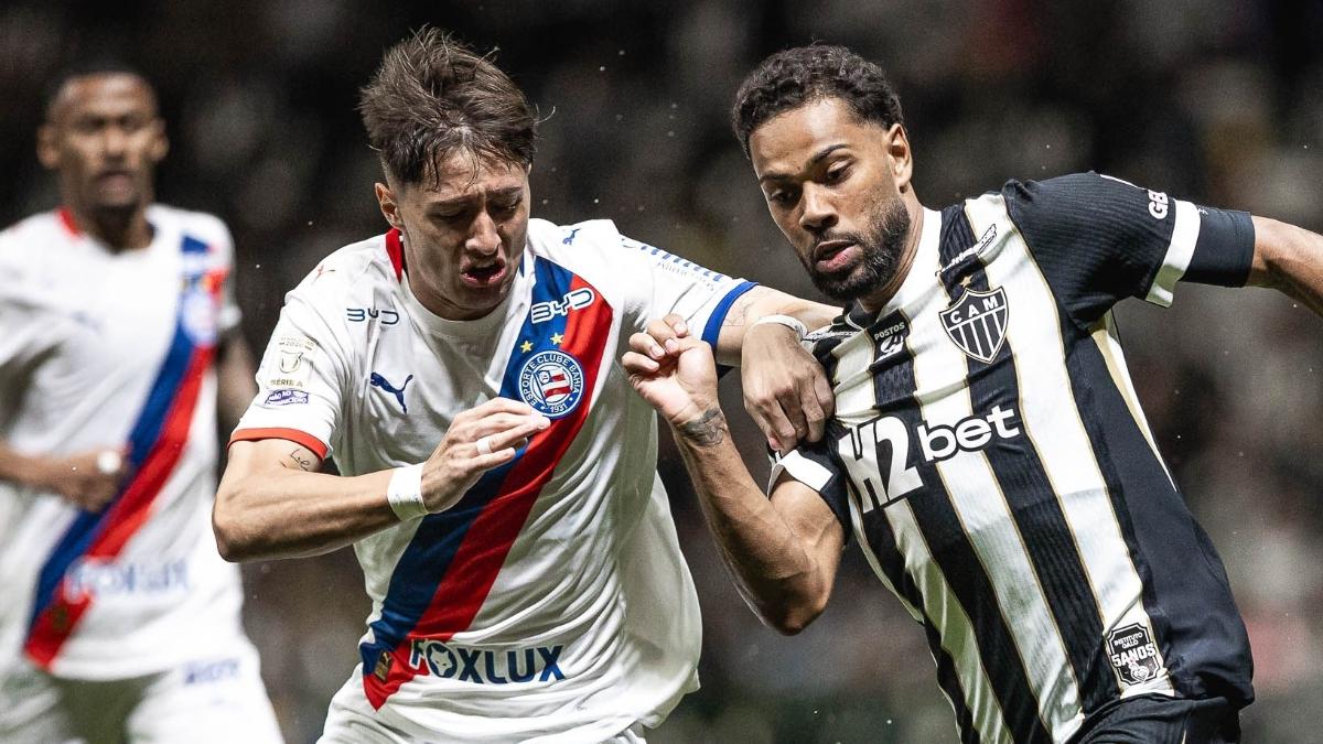 Atlético-MG e Bahia empatam no 1º jogo do Brasileirão após o fim da Copa