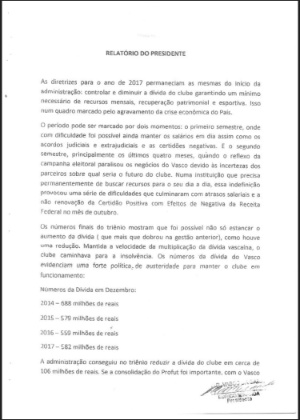 Eurico detalha dívidas de seu triênio e apresenta justificativas - Divulgação - Divulgação