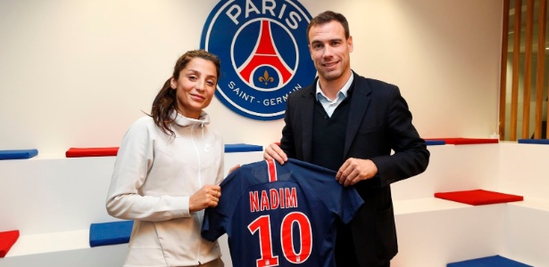 Nadia Nadim, 31 anos, defende a seleção da Dinamarca e estava no Manchester City - Paris Saint-Germain/Divulgação