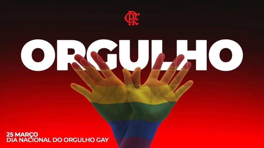 Flamengo alerta para mortes por homofobia - Reprodução/Twitter