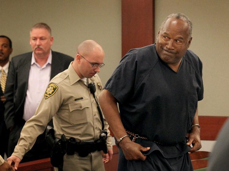 O.J. Simpson durante julgamento em 2008