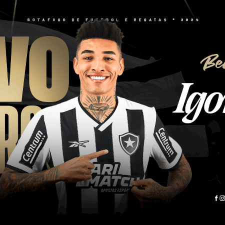 Igor Jesus, atacante do Botafogo