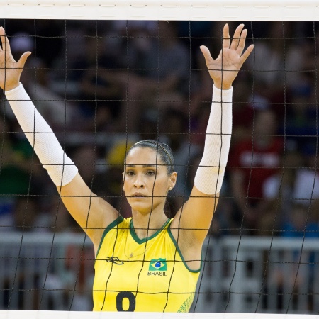 Outra bela do vôlei que foi defender o Brasil em Toronto é Jaqueline - Danilo Verpa/Folhapress - Danilo Verpa/Folhapress