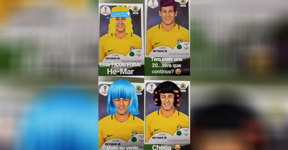 Andreoli brincou com visual de Neymar no Instagram